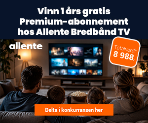 Vinn 1 års gratis Premium-abonnement hos Allente Bredbånd TV